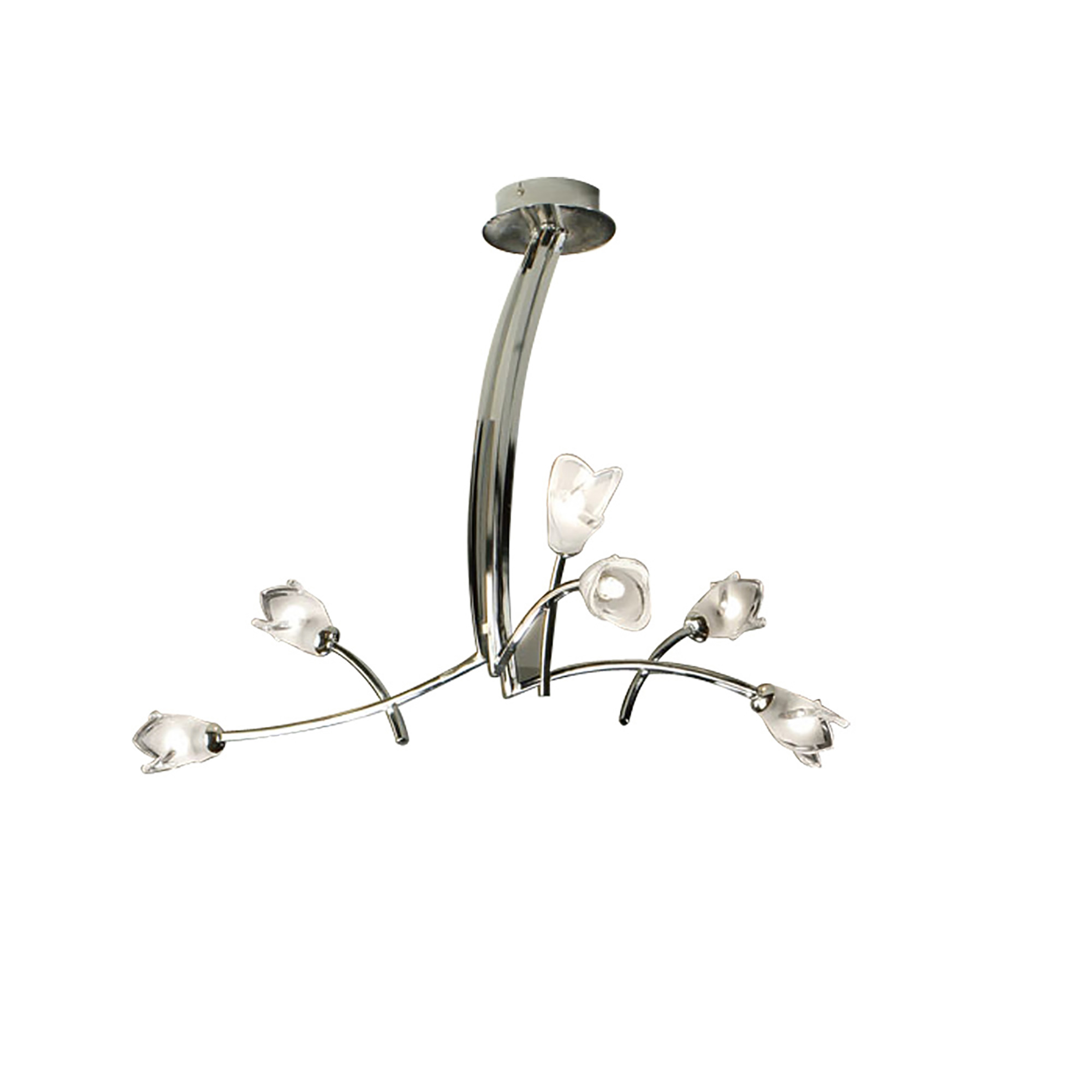 Pietra Polished Chrome Ceiling Lights Mantra Multi Arm Fittings